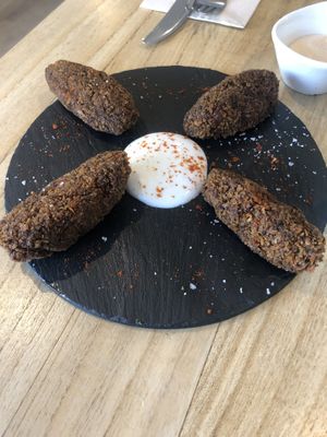 Croquetas de setas at Alive in Barcelona