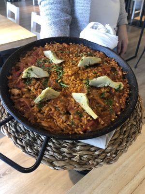 Paella de la tierra at Alive in Barcelona
