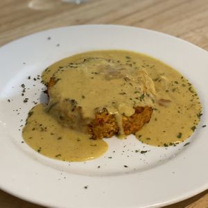Hamburguesa de arroz y legumbres (menú) at Alive in Barcelona