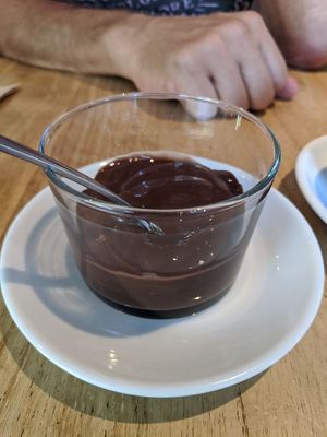 Dessert Schokopudding at Alive in Barcelona