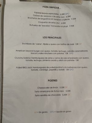 Menu 1 day  at Alive in Barcelona