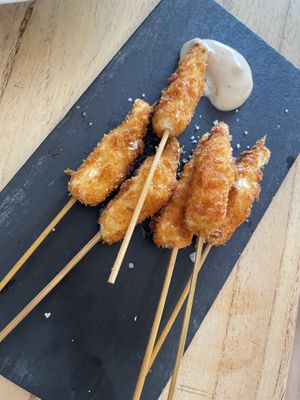 Vegan shrimps  at Alive in Barcelona