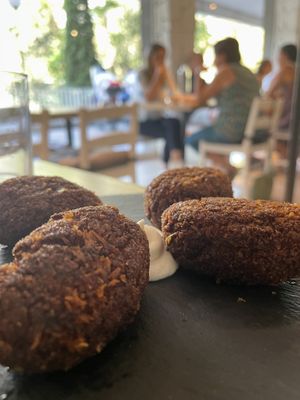 Mushrooms croquetes  at Alive in Barcelona