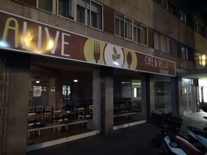 Outside at Alive in Barcelona