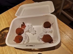 Vegan truffles at Alive in Barcelona