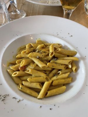 Pasta al curry  at Alive in Barcelona