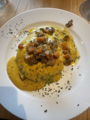 Curry rice burger  at Alive in Barcelona