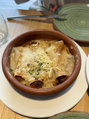 Canelones veganos  at Alive in Barcelona