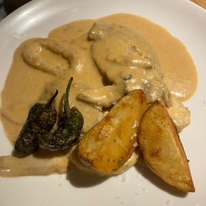 Fricandó de seitán  at Alive in Barcelona