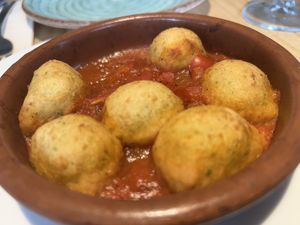 Cod fritters   at Alive in Barcelona