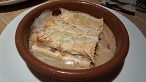 Cannellonies with vegetables and tuna gratinée at Alive in Barcelona