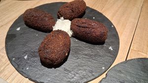 Mushroom croquettes at Alive in Barcelona