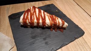 Lemon cheesecake at Alive in Barcelona