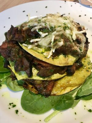 Lasagne, vegan version at Alive in Barcelona