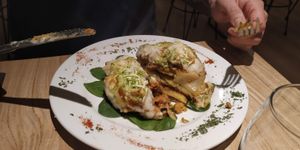 Vegan moussaka at Alive in Barcelona