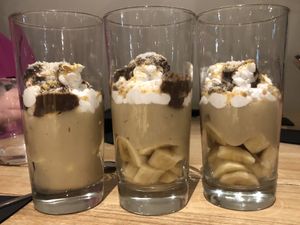 Three orders of trifle  at Alive in Barcelona