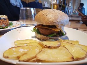 Beyond burger at Alive in Barcelona