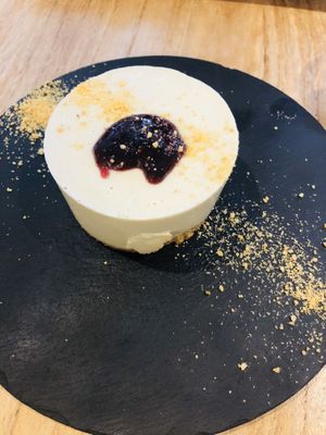 Matcha mousse at Alive in Barcelona