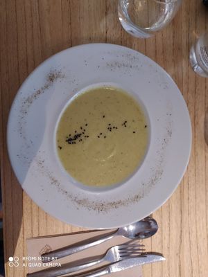 Cauliflower and Leek soup at Alive in Barcelona
