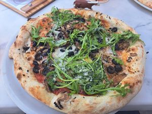 Pizza Funghi Vegan at Malbo Caffe in Kosice