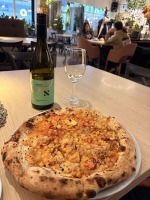 Mexican vegan pizza   at Malbo Caffe in Kosice