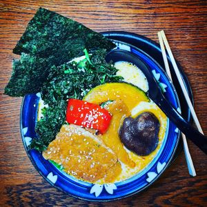 Creamy Vegan Ramen - delicious! at Hinodeya Ramen in San Francisco