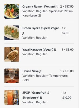   at Hinodeya Ramen in San Francisco