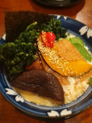 Creamy vegan ramen at Hinodeya Ramen in San Francisco