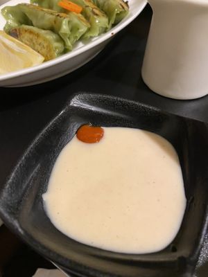 Sauce for gyoza  at Hinodeya Ramen in San Francisco