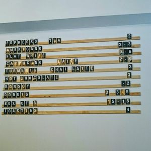 menu at Dough Society in East London