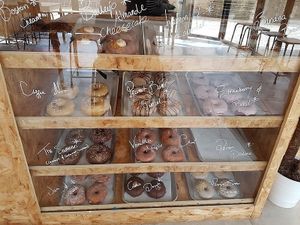 selection of donuts  at Dough Society in East London