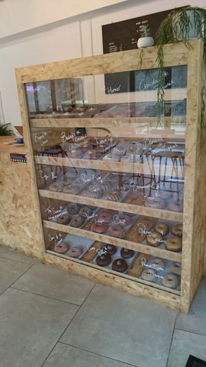 Doughnut selection at Dough Society in East London