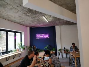 Café at Dough Society in East London