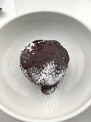 Vegan chocolate cake. at Lily's Pad Cafe in Leura