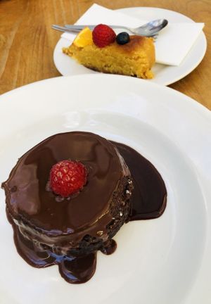 Vegan cakes  at Lily's Pad Cafe in Leura