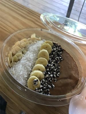 Cocoa Paradise vegan smoothie bowl  at USM - VAVA Frozen Yogurt in Koh Samui