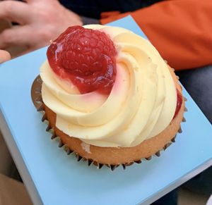 Raspberry & lemon  at Lola's Cupcakes in Dartford