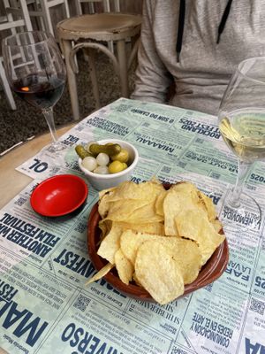 Included with drinks  at La Cabra en el Tejado in Madrid