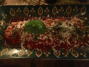 Vegan ravioli at La Baracca in Canggu