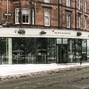 snow at The Herringbone in Edinburgh