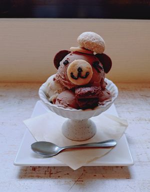 Little Bear Parfait at Grains in Nagoya