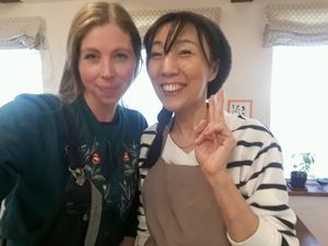 the owner and chef - such a lovely lady at Grains in Nagoya