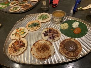 Uthappams  at Saravana Bhavan - Arya Bhaven in London