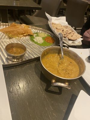 Channa masala with vegan curry base   at Saravana Bhavan - Arya Bhaven in London