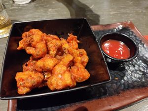 Cowliflower wings at Saravana Bhavan - Arya Bhaven in London