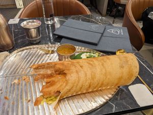 Half devoured! at Saravana Bhavan - Arya Bhaven in London