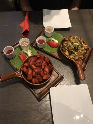 Aloo & cauliflower manchurian at Saravana Bhavan - Arya Bhaven in London