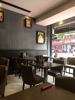 Inside at Saravana Bhavan - Arya Bhaven in London