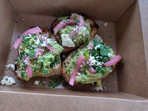 Avocado sandwich at The Sweet Praxis in Syracuse