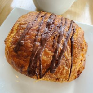 Vegan chocolate croissant at The Sweet Praxis in Syracuse
